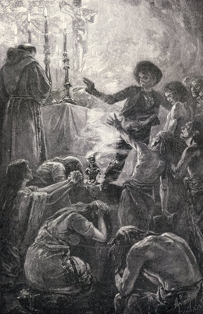 The funeral of Father Junipero, from 